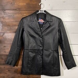 Vintage Black Leather Jacket